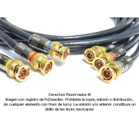 Cable Digital BNC de 7.5 m 3 vías 75 Ohm