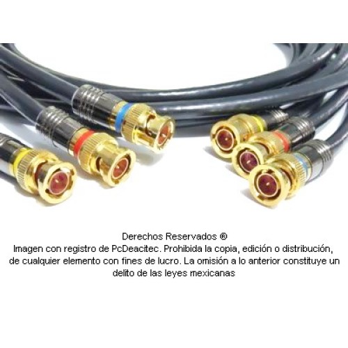 Cable Digital BNC de 15 m 3 vías