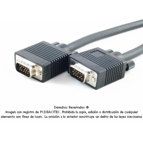 Cable VGA SVGA (HD15) macho a macho de 9 m