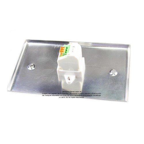 Placa Tapa Audio Jack 3.5 mm con opresores en Aluminio