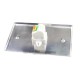 Placa Tapa Audio Jack 3.5 mm con opresores en Aluminio