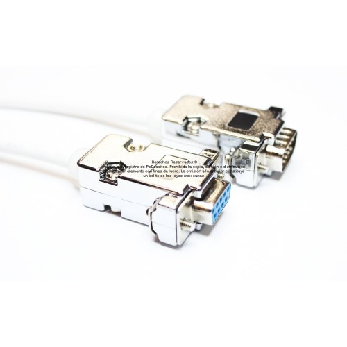 Cable serial DB9 macho a DB9 hembra de 10 m