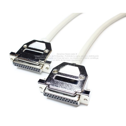Cable paralelo DB25 hembra a DB25 hembra de 50 m
