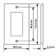 Placa Tapa Decora HDMI 4k + USB 2.0 + Jack 3.5 mm + RJ45 Cat5 en ABS