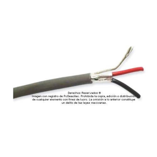 Cable Belden 2x18 AWG blindado 5300FE para control, voz y datos, venta por metro