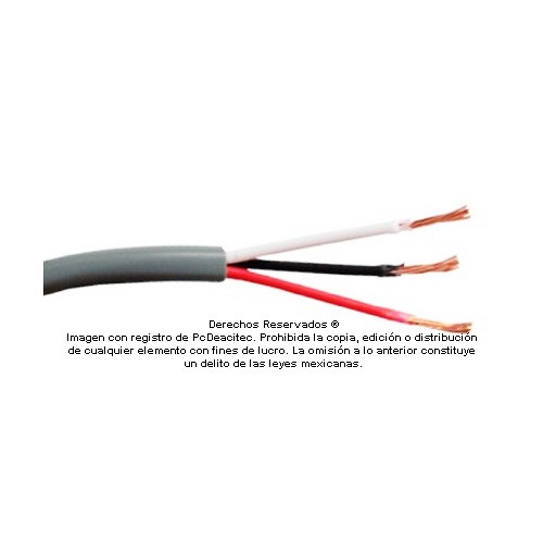 Cable Belden 3x22 AWG 5501UE para control, voz y datos, venta por metro