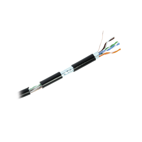 Cable Cat6+ 23 AWG Exterior Blindado FTP para intemperie, venta por metro Cable Cat6+ 23 AWG Exterior Blindado FTP para intemperie, venta por metro