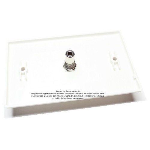 Placa Tapa Jack Audio 3.5 mm en ABS