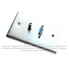 Placa Tapa VGA + Audio Jack 3.5 mm en Aluminio