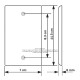 Placa Tapa HDMI 4k pigtail + HDMI 4k en Aluminio
