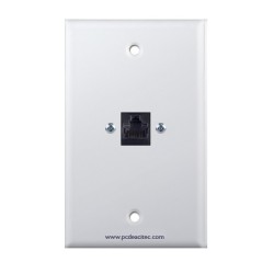 Placa Tapa Jack RJ45 Cat6 ponchable en ABS
