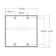 Placa Tapa VGA + Jack RJ45 Cat5e + 2 Contactos Eléctricos en Aluminio
