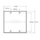 Placa Tapa XLR Canon dual soldable ABS