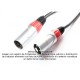 Cable para Micrófono Balanceado XLR macho a macho SoundKing de 3 m
