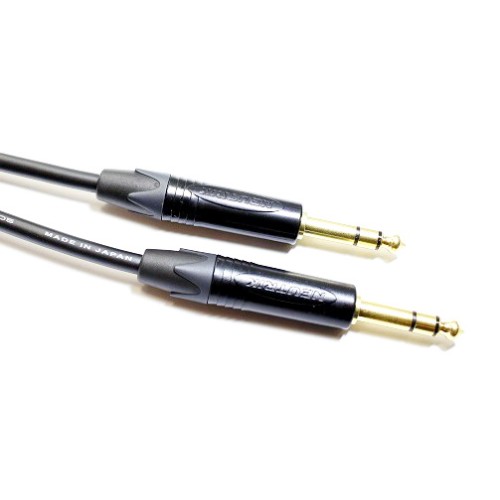 Cable estéreo TRS a TRS 6.3 mm Canare - Neutrik en oro grado estudio de 30 m