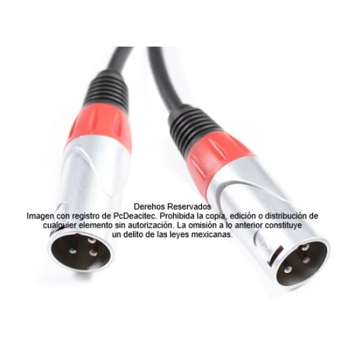Cable para Micrófono Balanceado XLR macho a macho SoundKing de 3 m