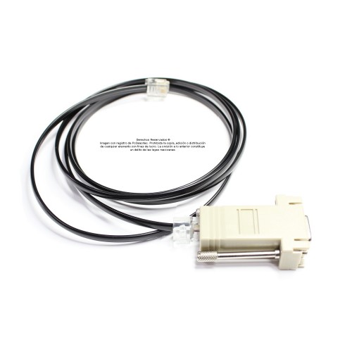 Cable RJ11 a DB9 hembra de 3 m. Ensamble