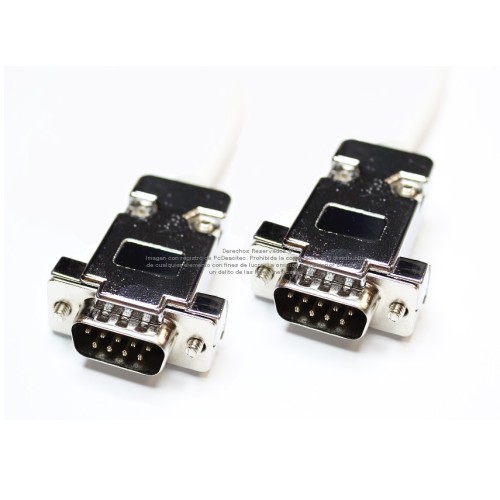 Cable Null Modem DB9 macho a DB9 macho de 20 m