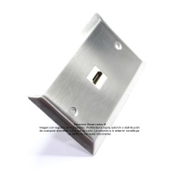Placa Tapa HDMI 4k en Acero Inoxidable