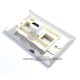 Placa Tapa HDMI 4k en Acero Inoxidable