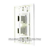 Placa Tapa Decora HDMI 4k+ USB 2.0 en ABS