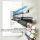 Placa Tapa Cepillo pasa cables cubre polvo en ABS Placa Tapa Cepillo pasa cables cubre polvo en ABS