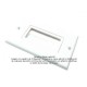 Placa Tapa Cepillo pasa cables cubre polvo en ABS Placa Tapa Cepillo pasa cables cubre polvo en ABS