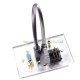 Placa Tapa VGA + HDMI 4k pigtail + Audio Jack 3.5 mm +  Interruptor 1 polo 2 tiros en Aluminio