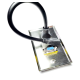 Placa Tapa VGA + HDMI 4k pigtail en Acero Inoxidable