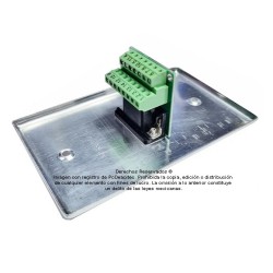 Placa Tapa VGA con opresores en Aluminio Placa Tapa VGA con opresores en Aluminio