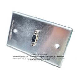 Placa Tapa VGA con opresores en Aluminio
