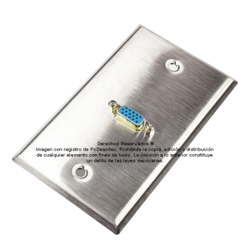 Placa Tapa VGA Acero Inoxidable grado alimenticio
