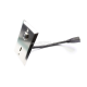 Placa Tapa HDMI 4k pigtail con Interruptor Push ON/OFF en Acero Inoxidable Placa Tapa HDMI 4k pigtail con Interruptor Push ON/OFF en Acero Inoxidable