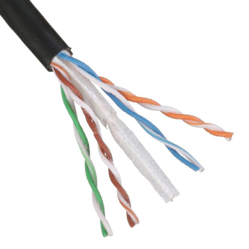 Cable UTP Cat6 para exteriores con Gel 23 AWG Industrial, climas extremos venta x metro
