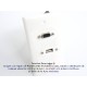 Placa Tapa VGA + USB 2.0 pigtail en ABS Placa Tapa VGA + USB 2.0 pigtail en ABS