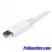 Cable 50cm Thunderbolt - Blanco - Macho a Macho