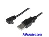Cable de 1m Micro USB con conector acodado a la derecha - Cable de Carga y Sincronización