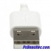 Cable de 1m Lightning Acodado a USB - Blanco