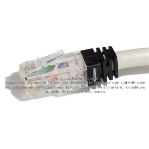 Plug Modular RJ45, UTP Cat6 con insertos, ancla y bota, bote con 100 piezas