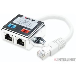 Switch para Red 1x2. Distribuidor Dual RJ45 Cat5 Blindado 