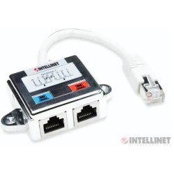 Switch para Red 1x2. Distribuidor Dual RJ45 Cat5 Blindado 