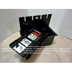 Caja modular multipuertos a piso 4 bahías NEGRA