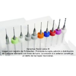 Juego de 10 cortadores standard rectos de precisión 