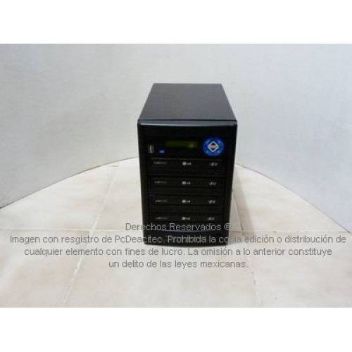 Duplicadora Helios 4 DVD, puerto USB 2.0 frontal