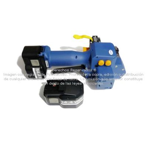 Flejadora Portátil Semi Automática, fleje PET y PP, 2 baterías y cargador Flejadora Portátil Semi Automática, fleje PET y PP, 2 baterías y cargador