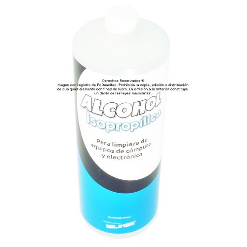 Alcohol Isopropílico, botella de 1 lt