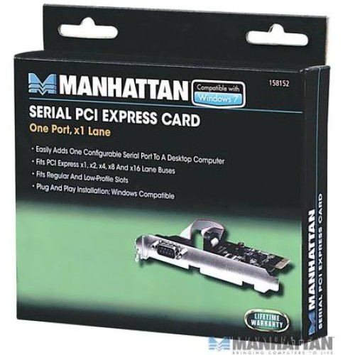 Tarjeta Serial PCI Express 1 puerto DB9