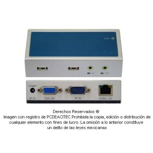 Extensor KVM mouse, teclado y monitor remoto alcance 300 m