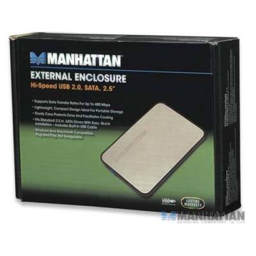 Gabinete para Disco Duro USB de Alta Velocidad 2.0, SATA, 2.5"