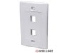 Placa Tapa Faceplate 2 keystone ABS